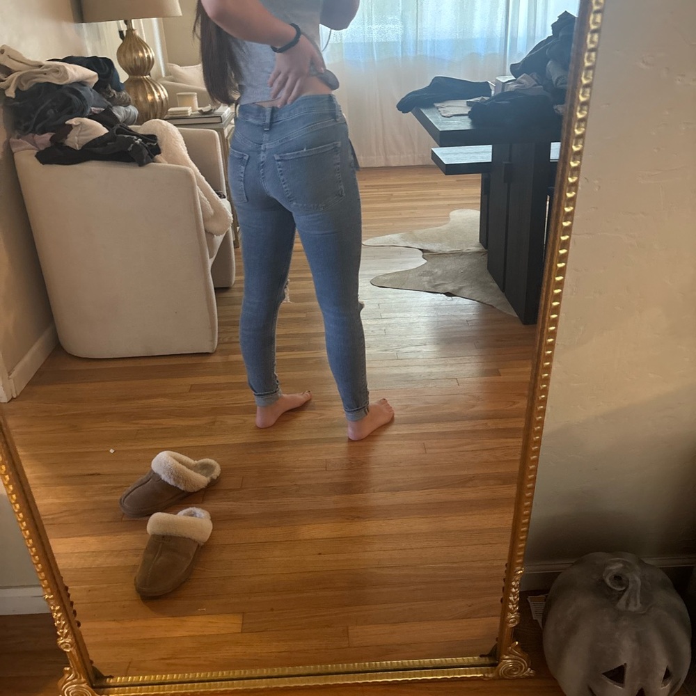 Free People Light Blue Skinny Jeans